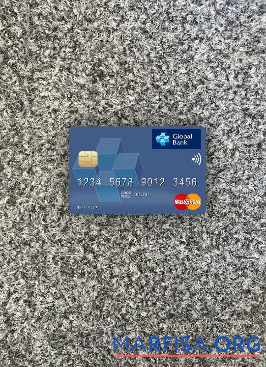 Downloadable Liberia Global Bank Liberia mastercard photolook front real example